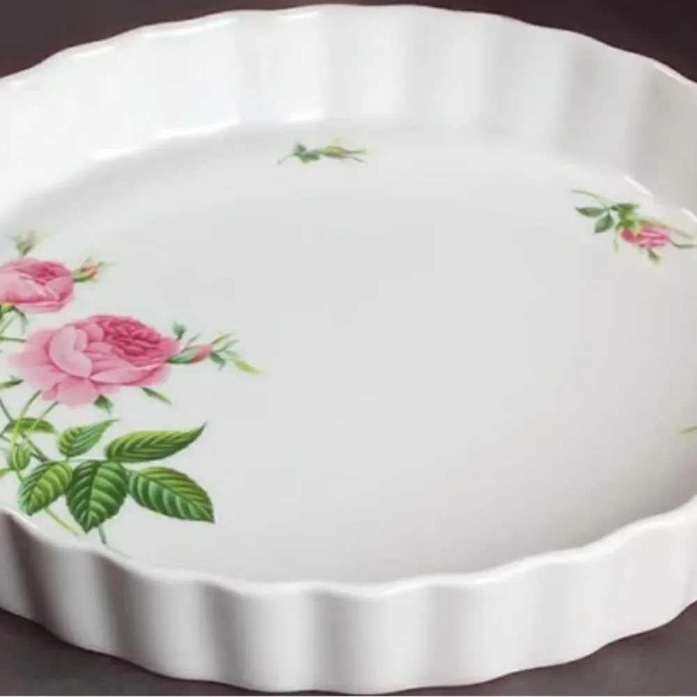 Christineholm Porcelain Quiche Tart Pie Plate 9.5